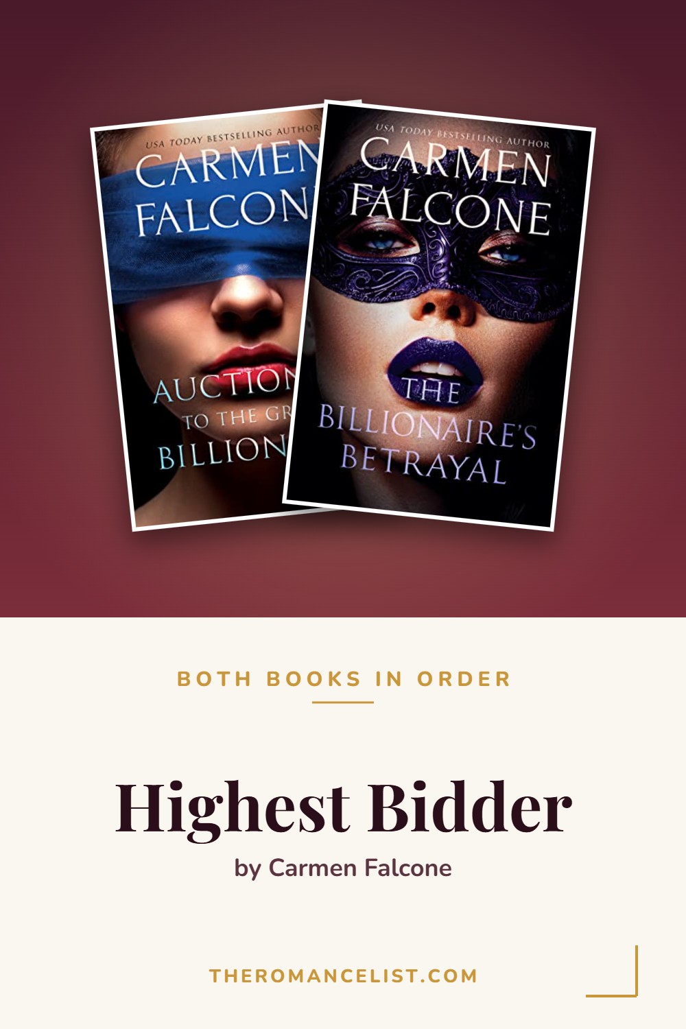 Highest Bidder by Carmen Falcone — books in order