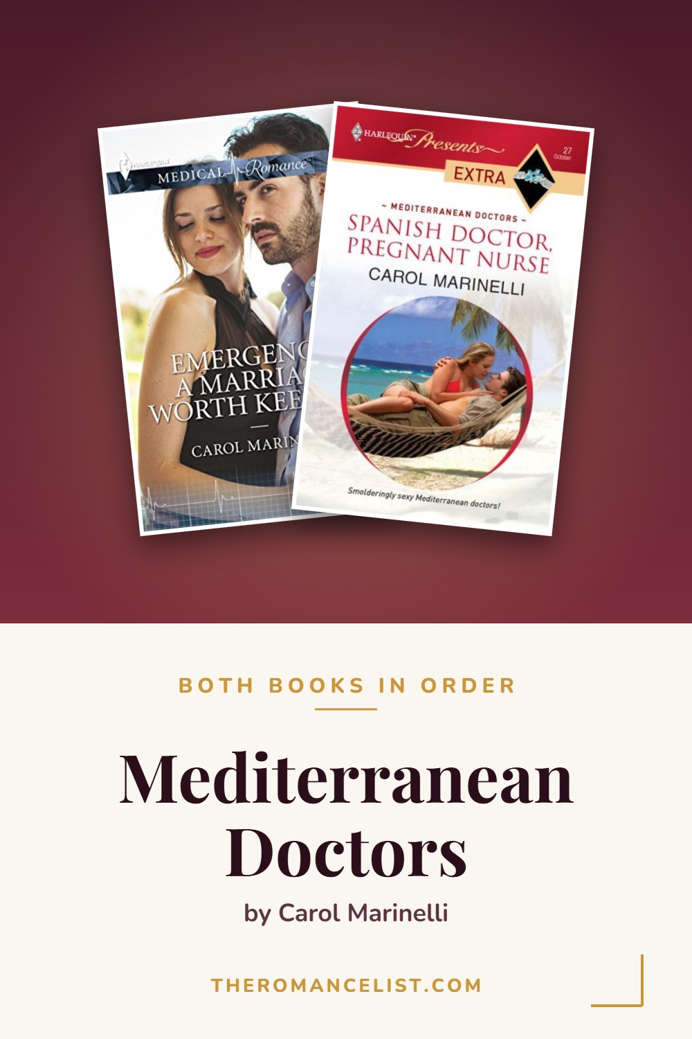 Mediterranean Doctors by Carol Marinelli — books in order