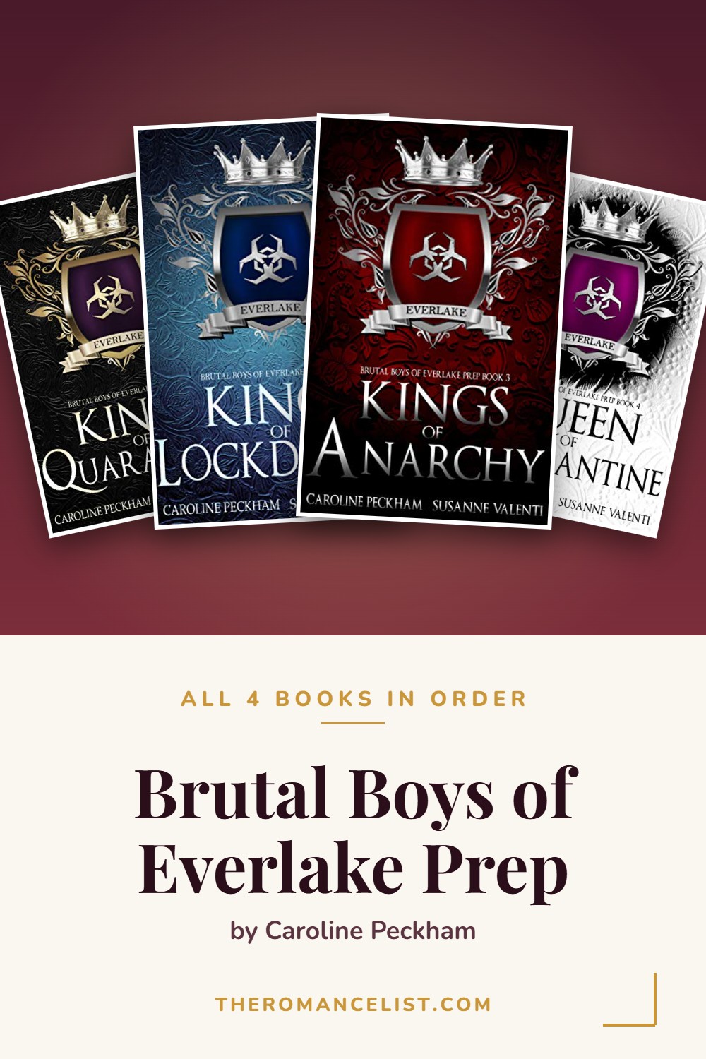 Brutal Boys of Everlake Prep by Caroline Peckham — books in order