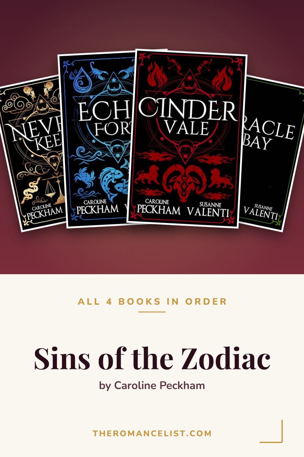 Sins of the Zodiac by Caroline Peckham — books in order