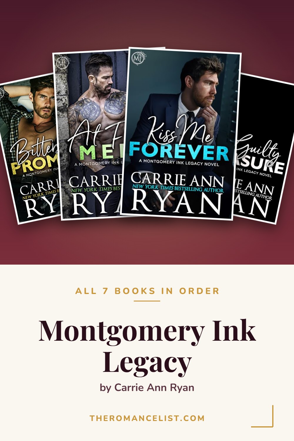Montgomery Ink Legacy by Carrie Ann Ryan — books in order