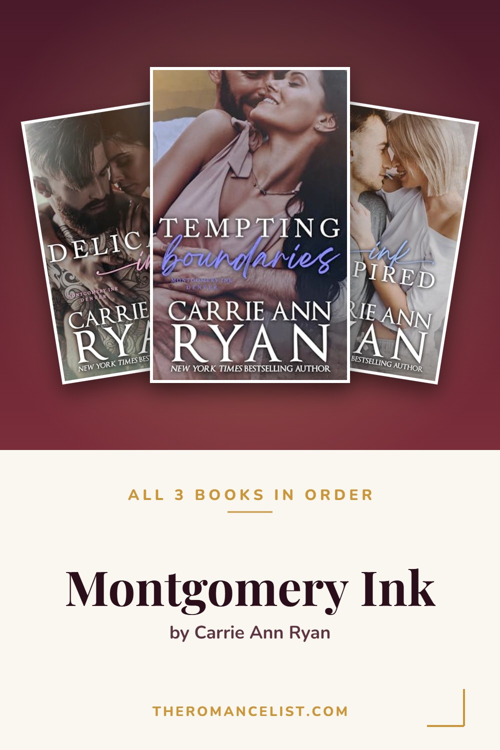 Montgomery Ink by Carrie Ann Ryan — books in order