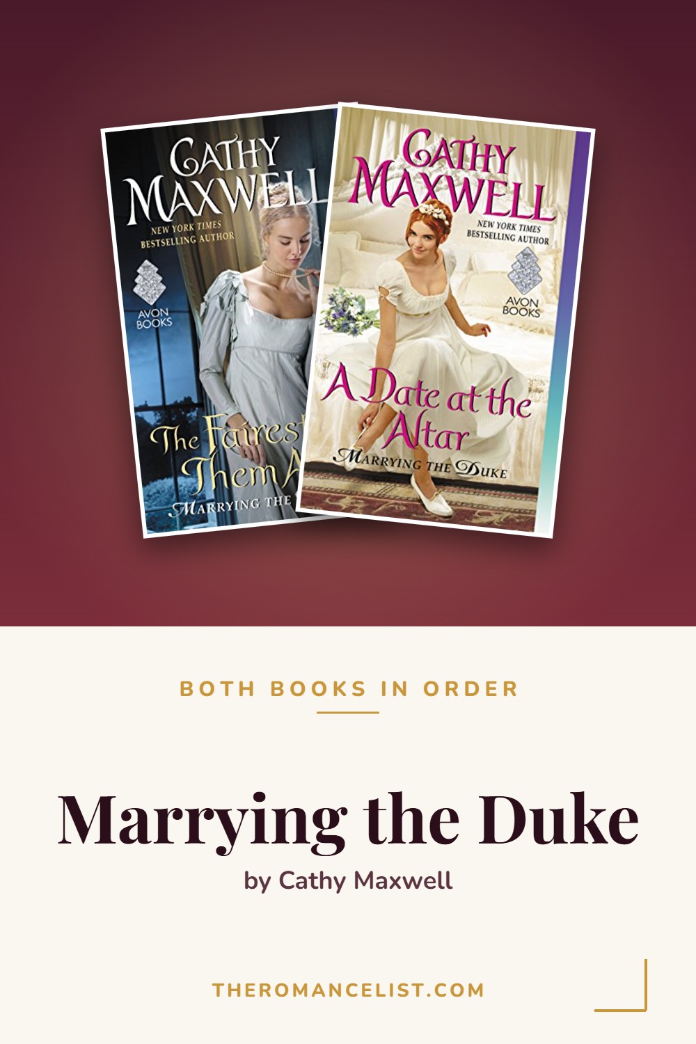 Marrying the Duke by Cathy Maxwell — books in order