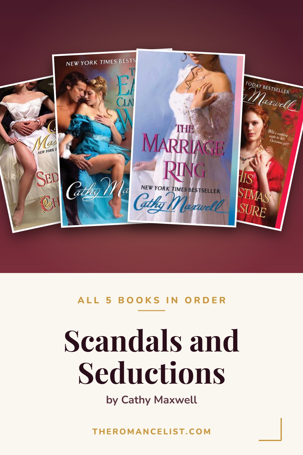 Scandals and Seductions by Cathy Maxwell — books in order