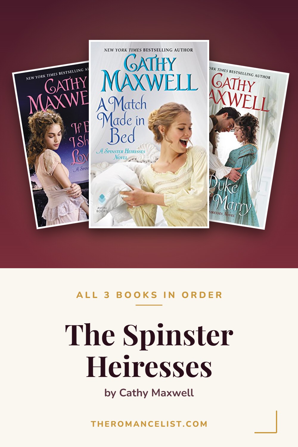 The Spinster Heiresses by Cathy Maxwell — books in order