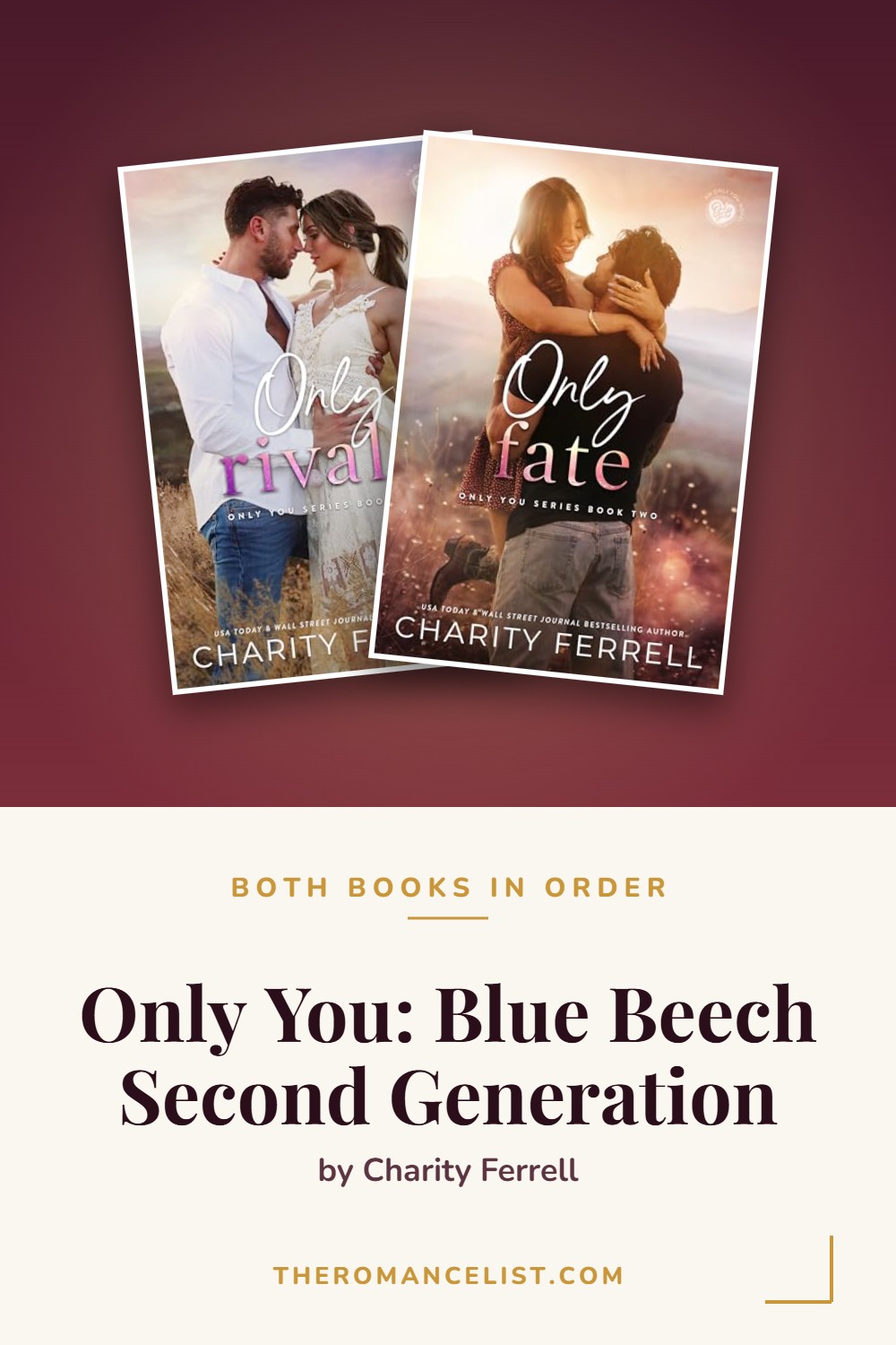 Only You: Blue Beech Second Generation by Charity Ferrell — books in order