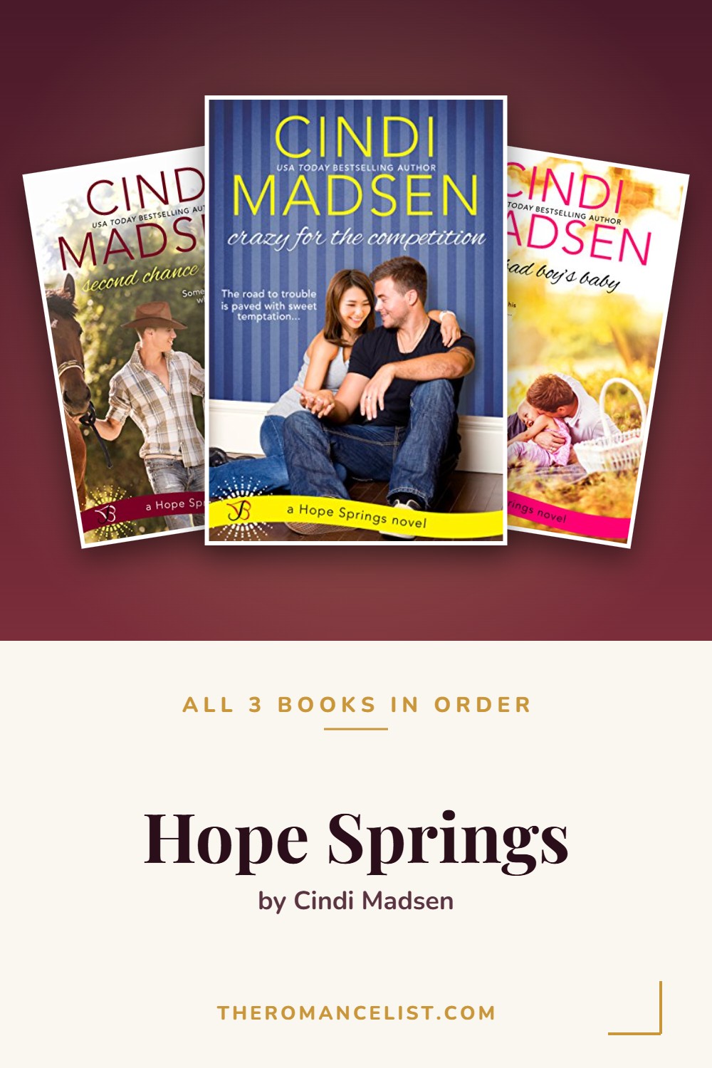 Hope Springs by Cindi Madsen — books in order