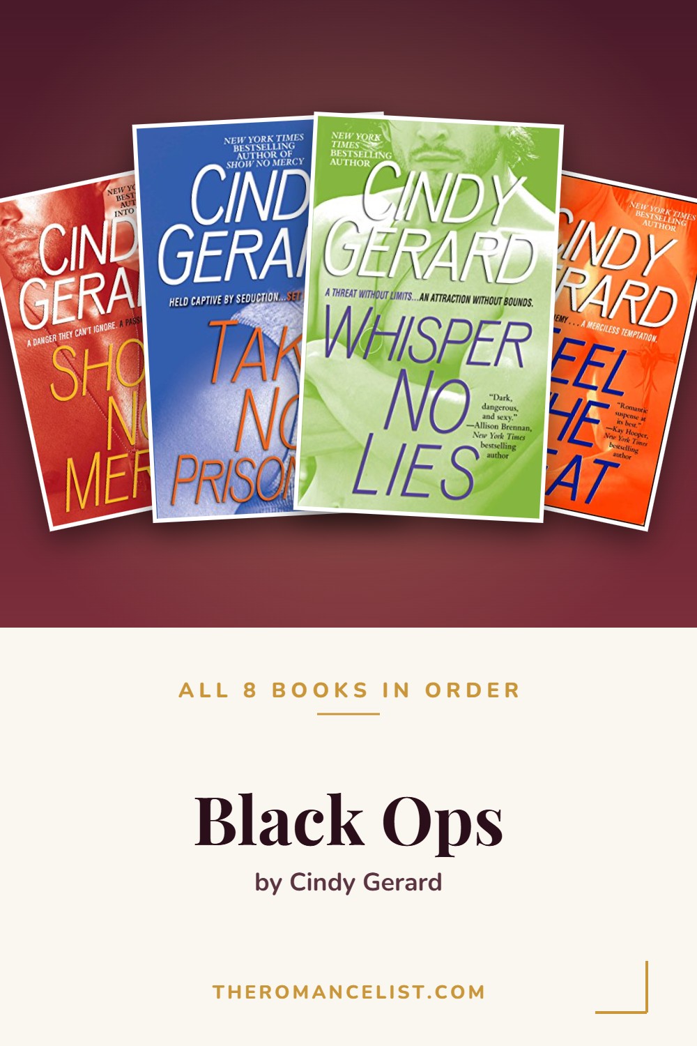 Black Ops by Cindy Gerard — books in order