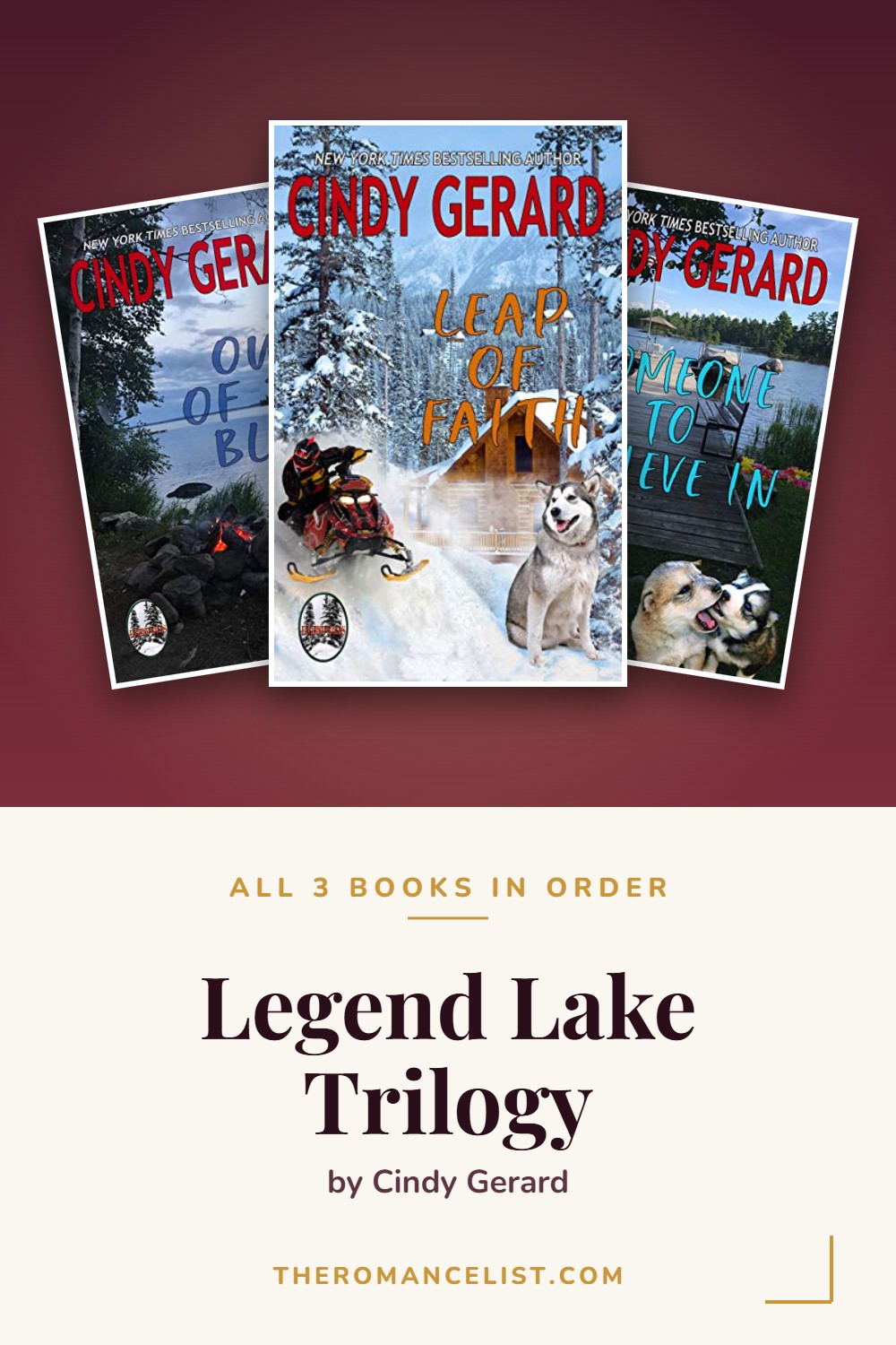 Legend Lake Trilogy by Cindy Gerard — books in order
