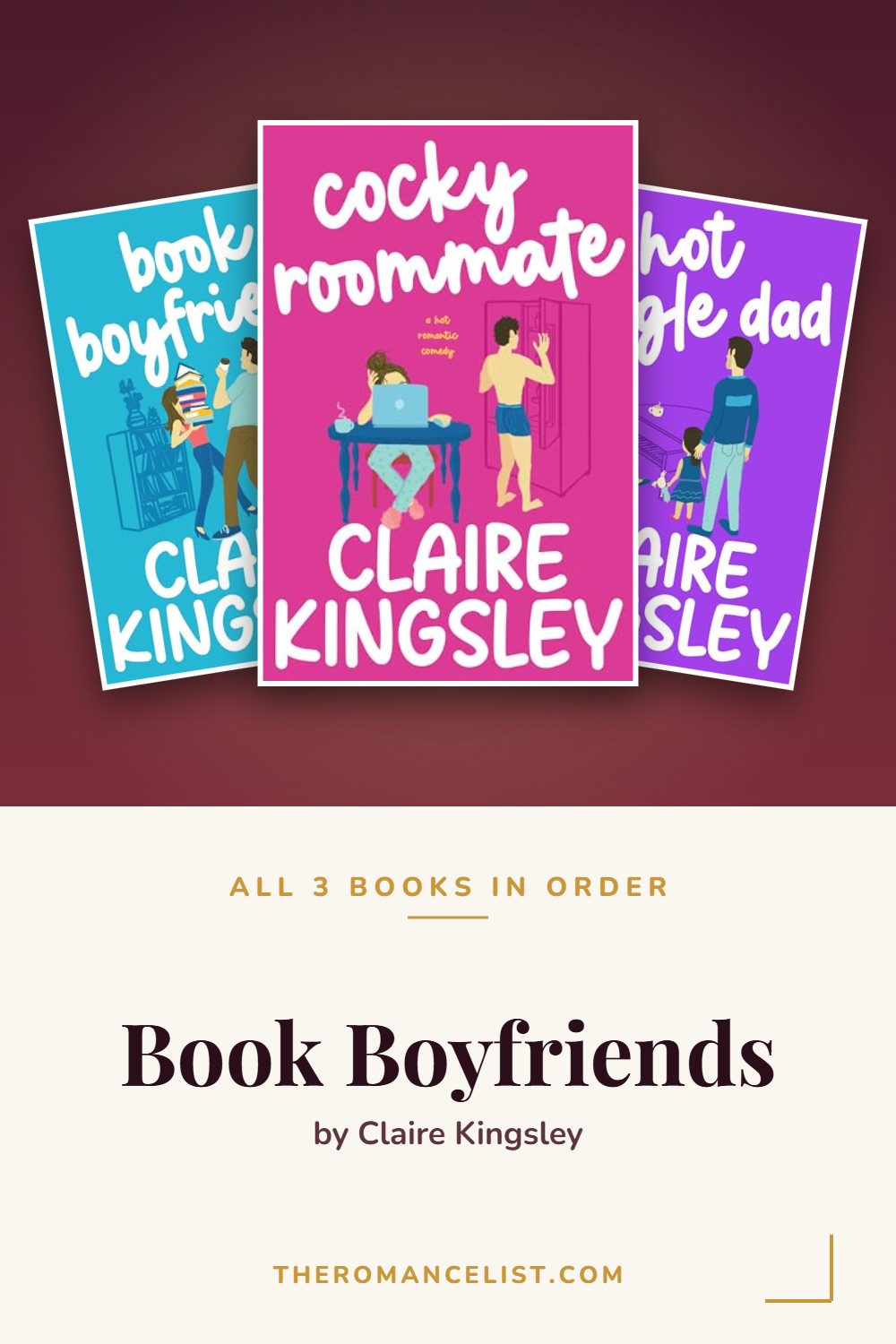 Book Boyfriends by Claire Kingsley — books in order