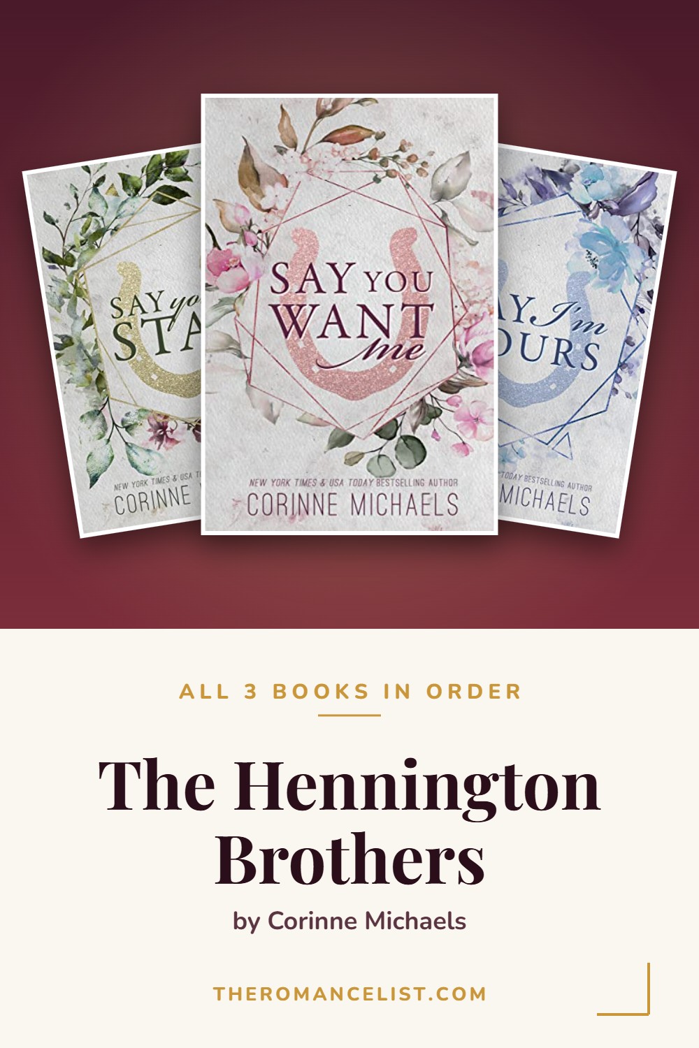 The Hennington Brothers by Corinne Michaels — books in order
