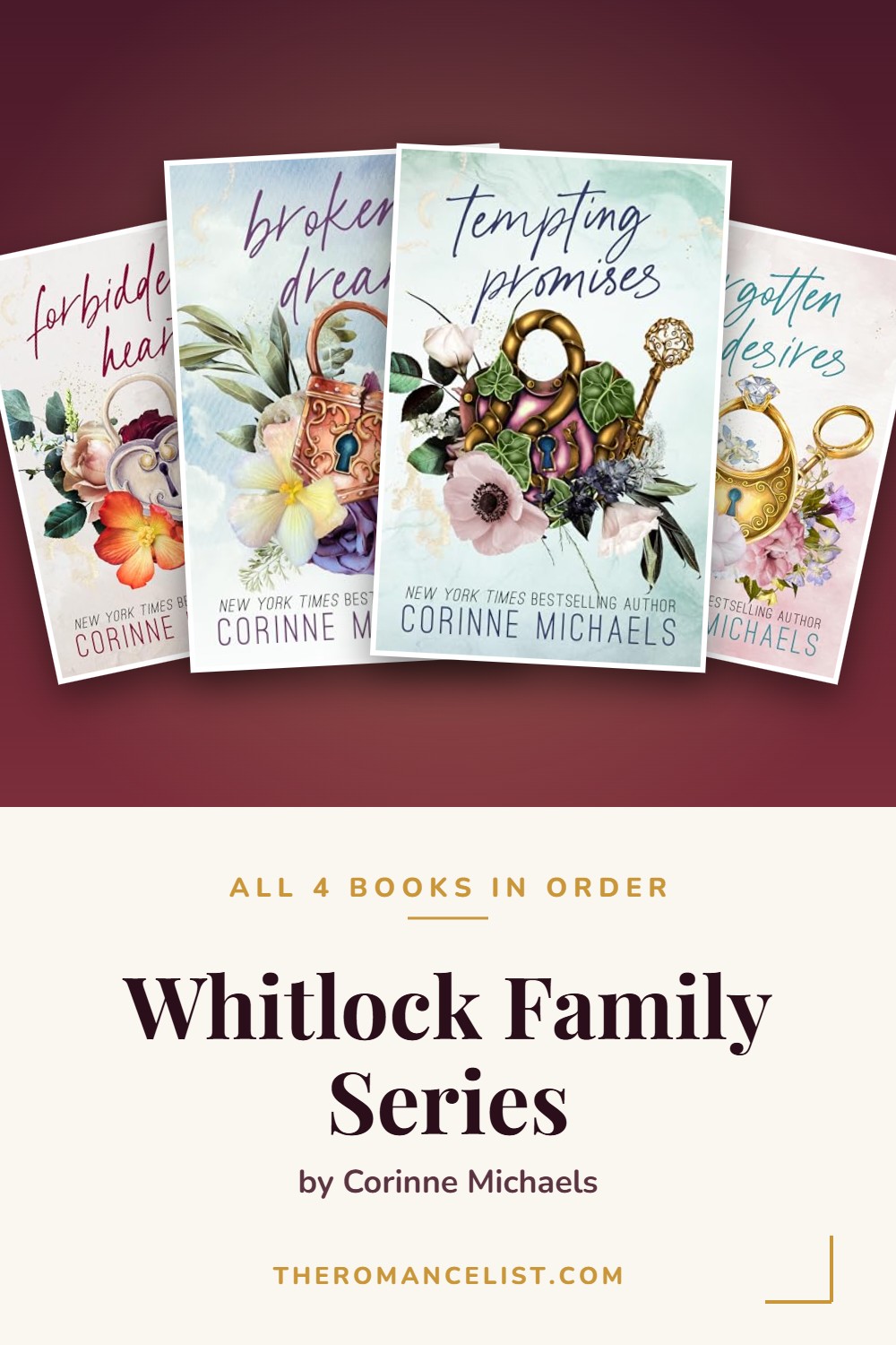 Whitlock Family Series by Corinne Michaels — books in order