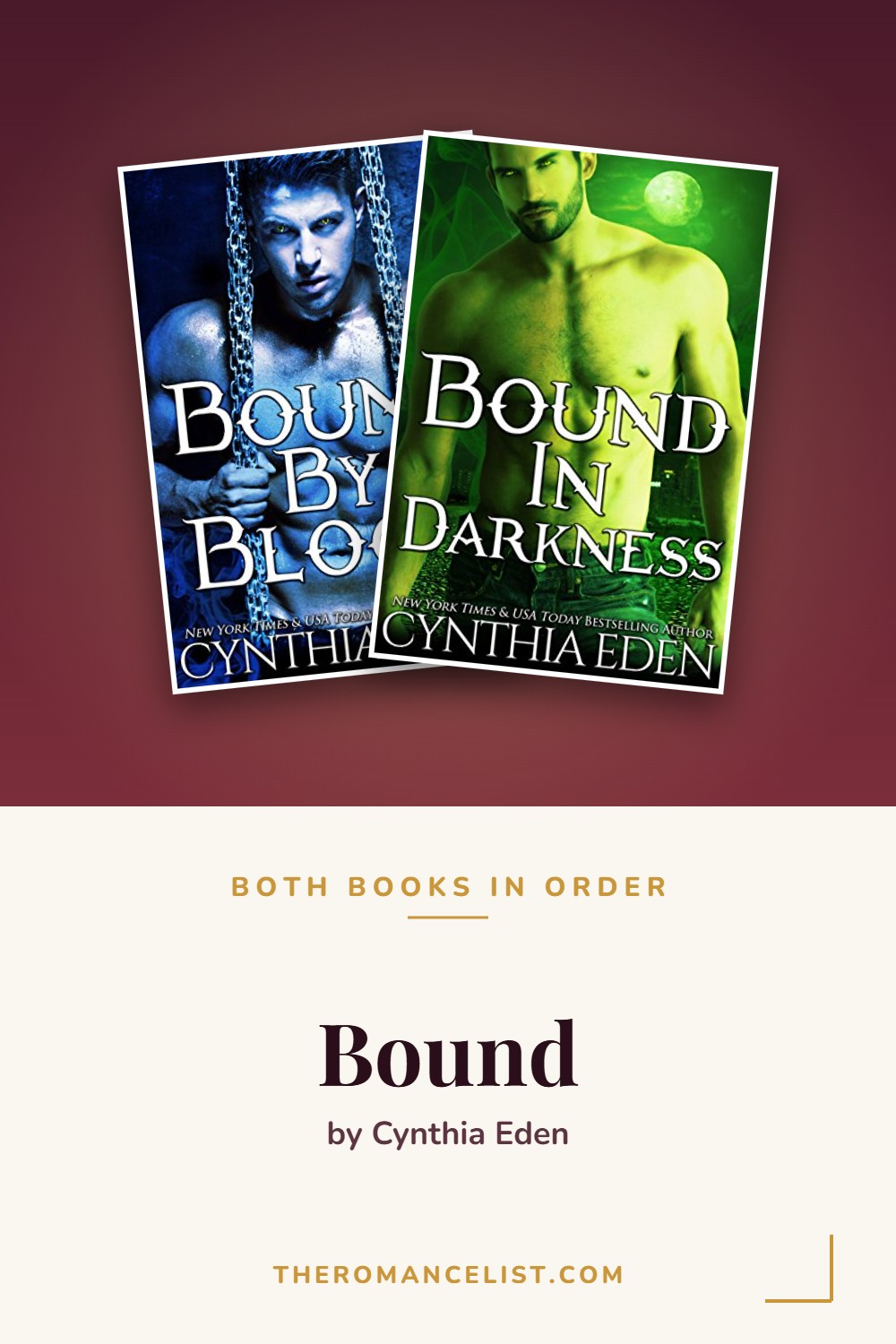Bound by Cynthia Eden — books in order