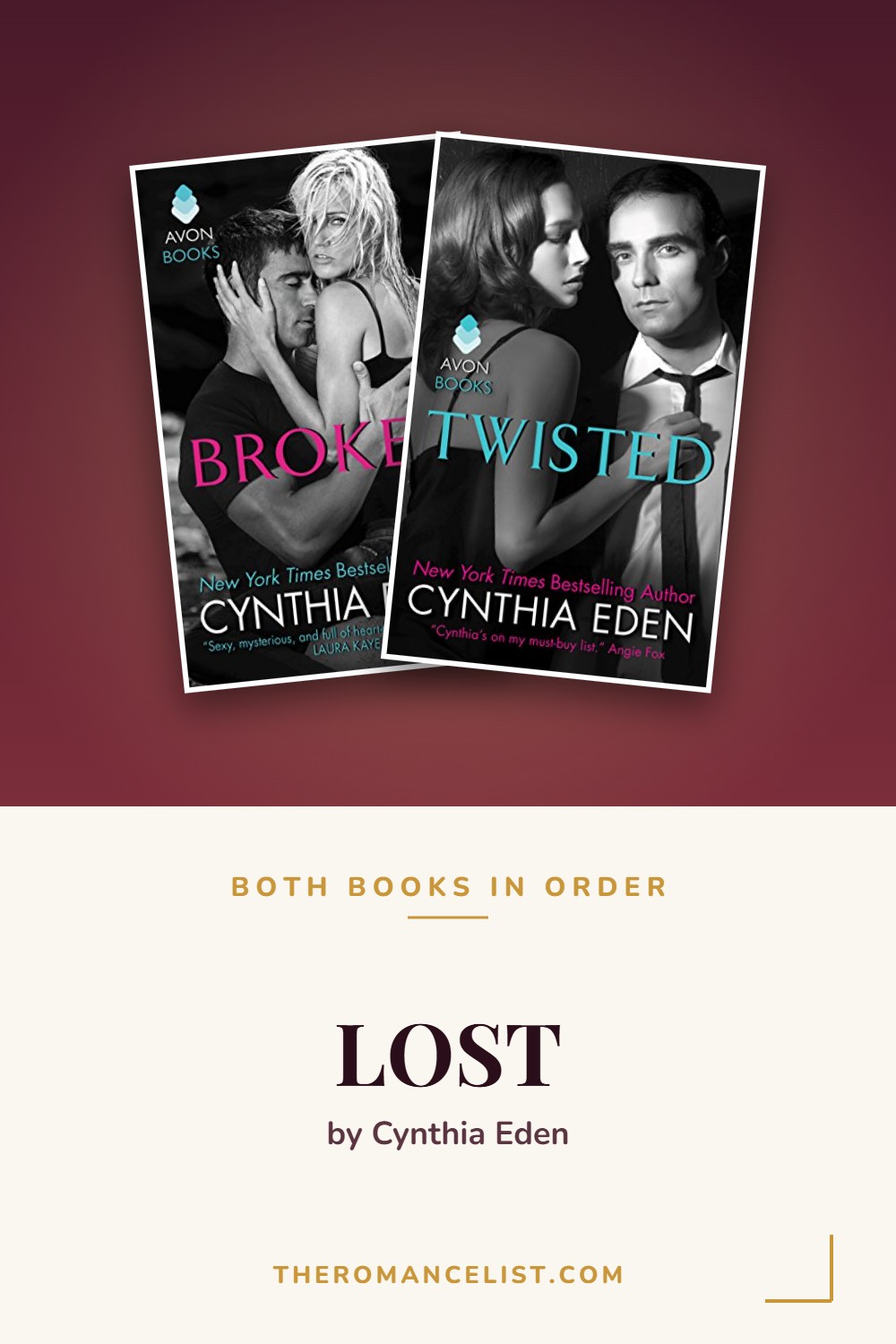 LOST by Cynthia Eden — books in order