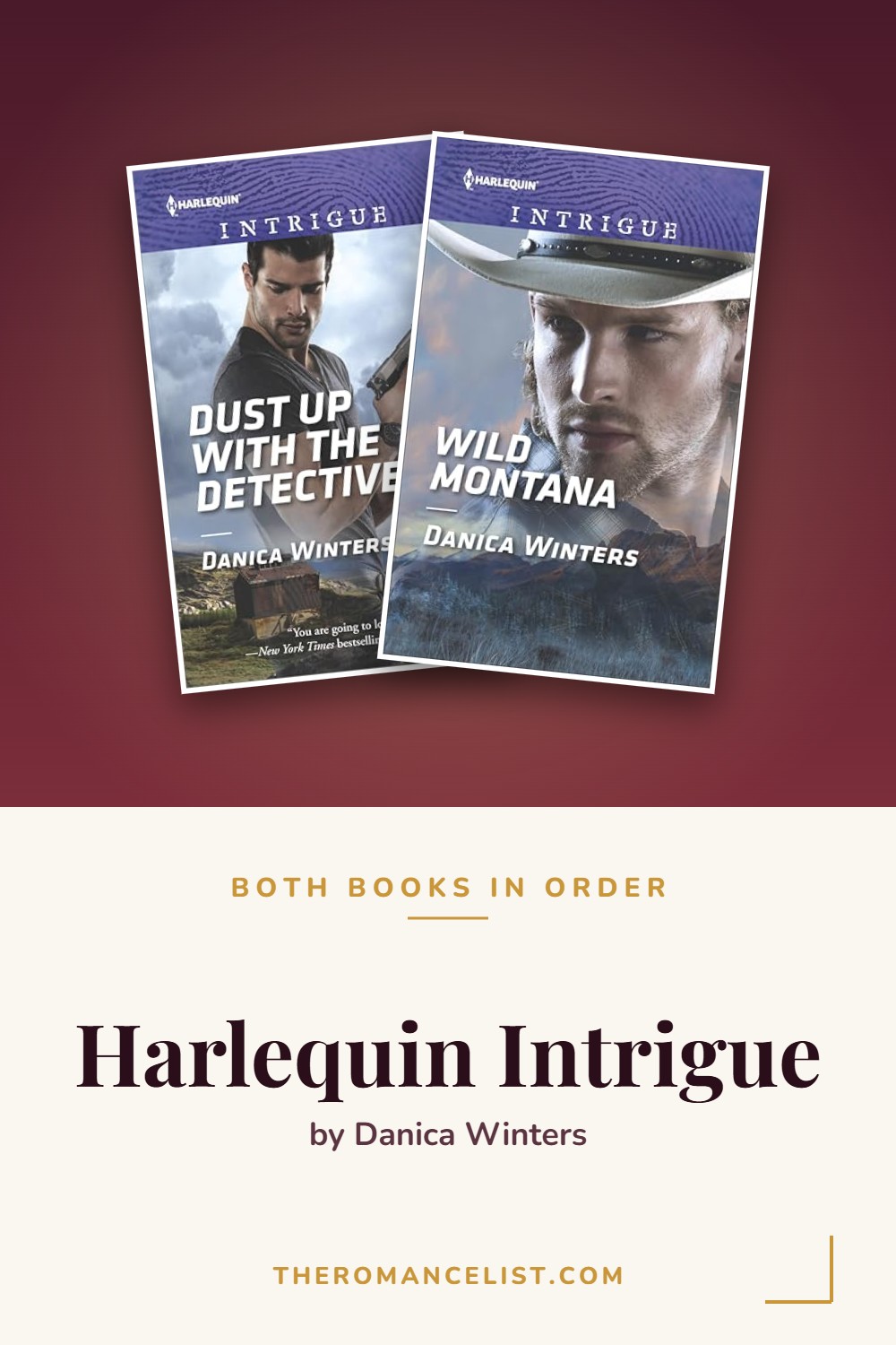 Harlequin Intrigue by Danica Winters — books in order