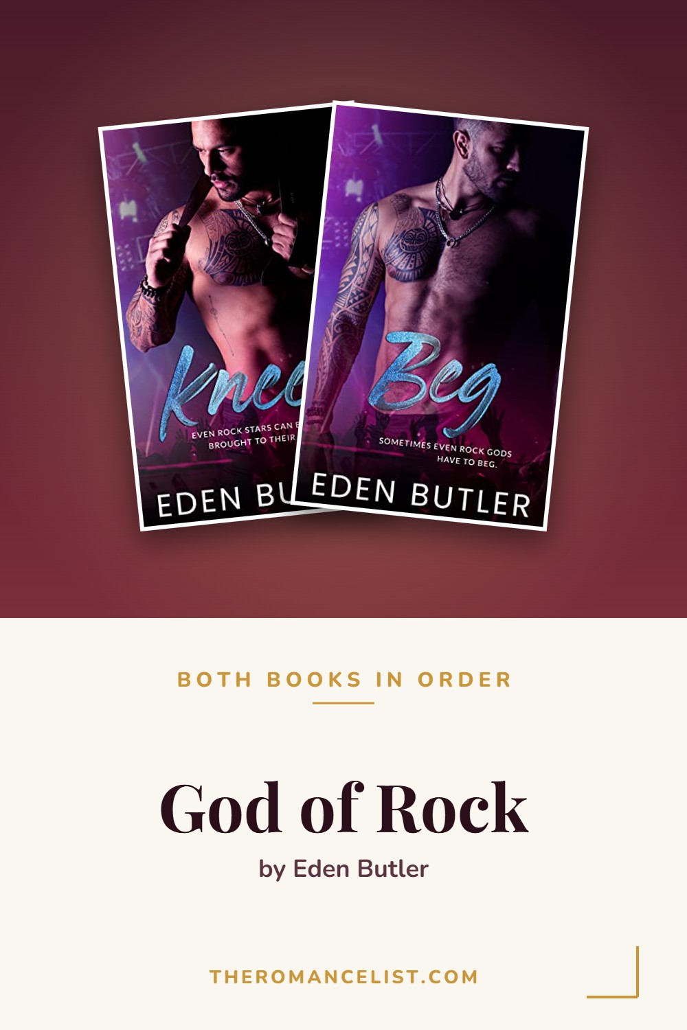 God of Rock by Eden Butler — books in order