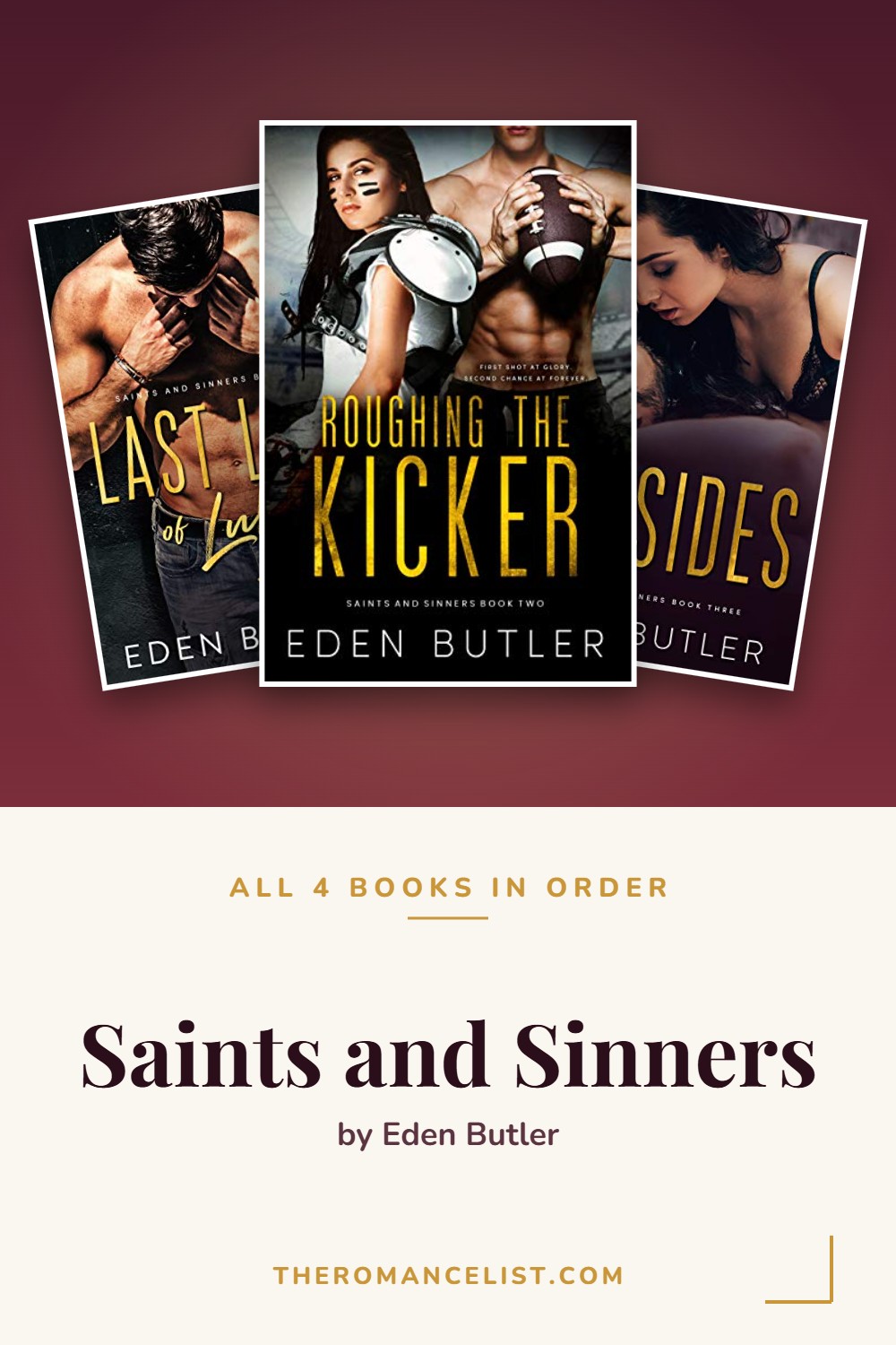 Saints and Sinners by Eden Butler — books in order