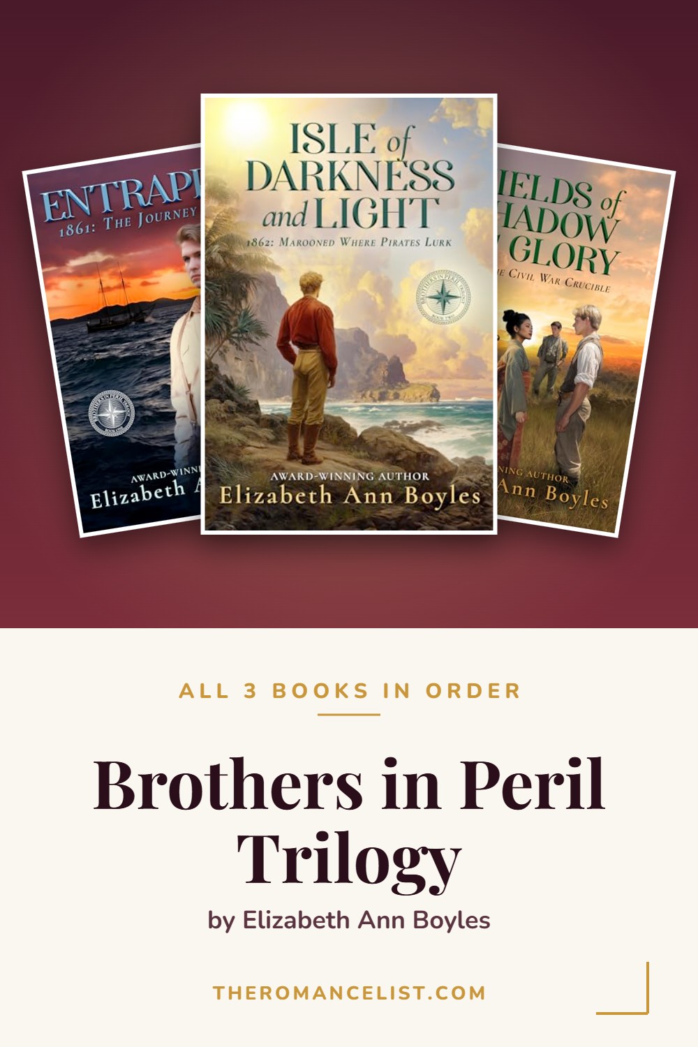 Brothers in Peril Trilogy by Elizabeth Ann Boyles — books in order