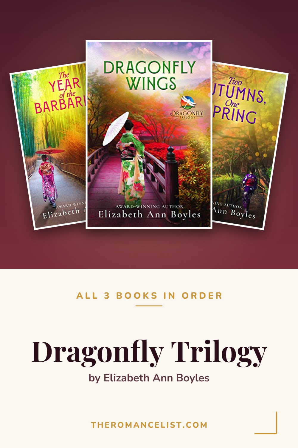 Dragonfly Trilogy by Elizabeth Ann Boyles — books in order