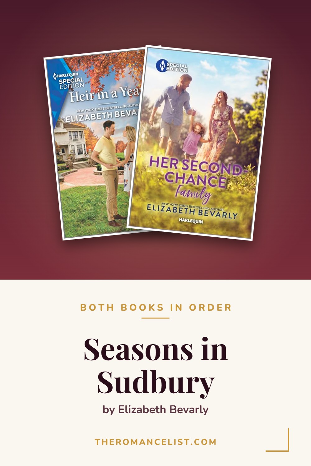 Seasons in Sudbury by Elizabeth Bevarly — books in order