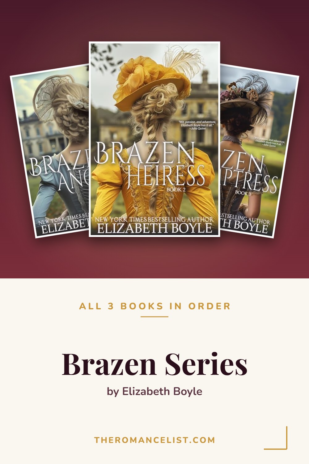 Brazen Series by Elizabeth Boyle — books in order