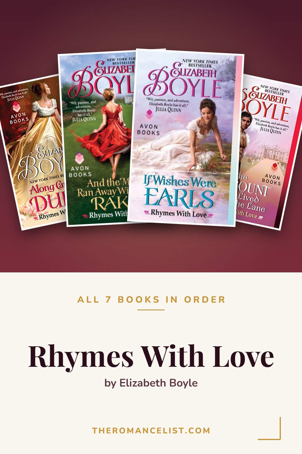 Rhymes With Love by Elizabeth Boyle — books in order