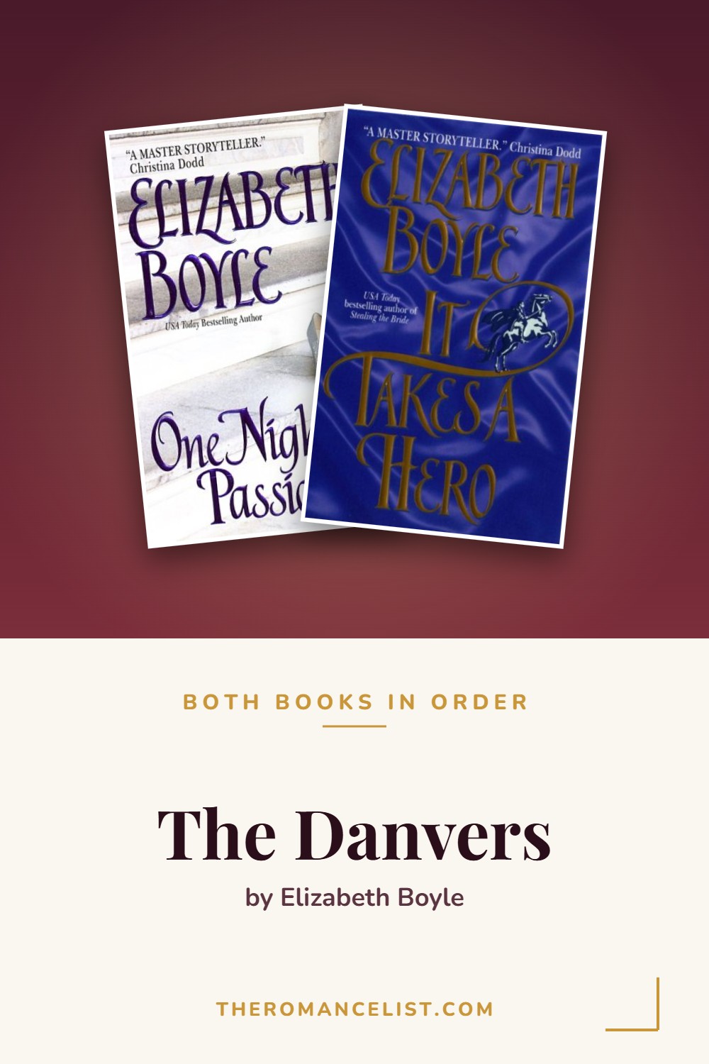 The Danvers by Elizabeth Boyle — books in order