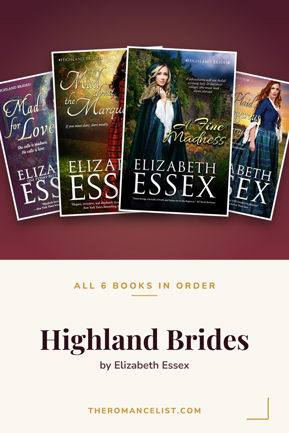 Highland Brides by Elizabeth Essex — books in order