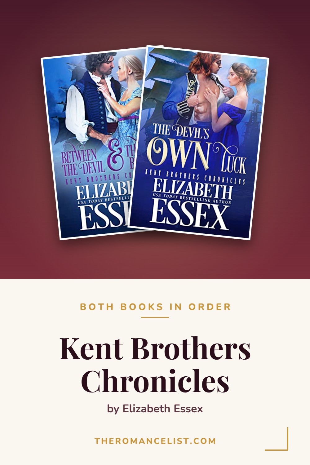 Kent Brothers Chronicles by Elizabeth Essex — books in order