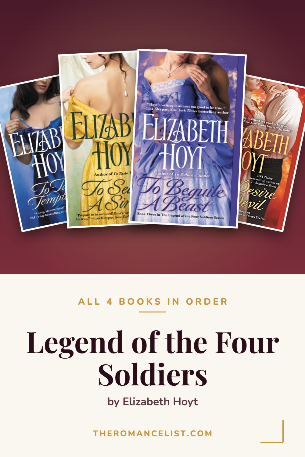 Legend of the Four Soldiers by Elizabeth Hoyt — books in order