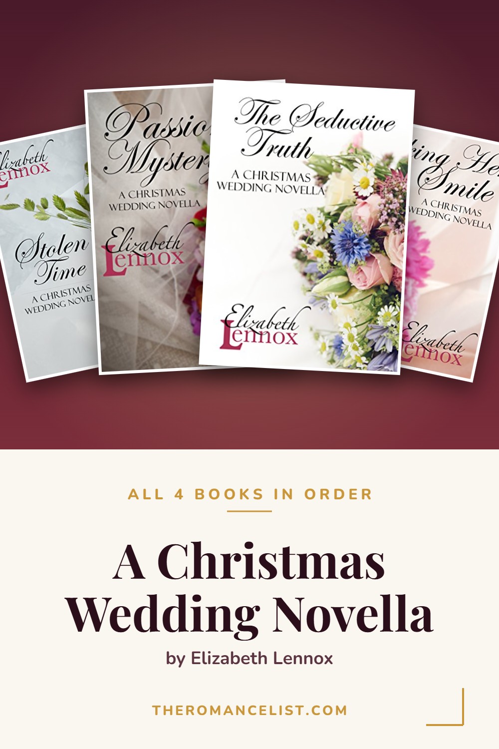 A Christmas Wedding Novella by Elizabeth Lennox — books in order