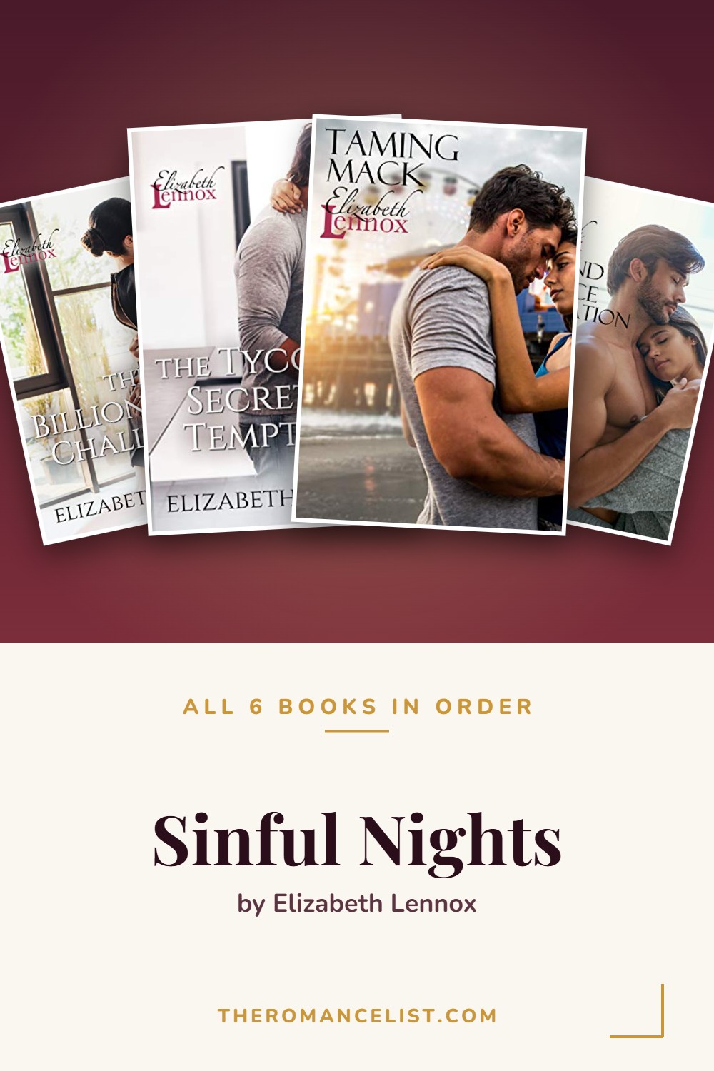 Sinful Nights by Elizabeth Lennox — books in order