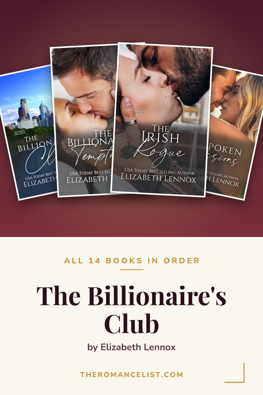 The Billionaire's Club by Elizabeth Lennox — books in order