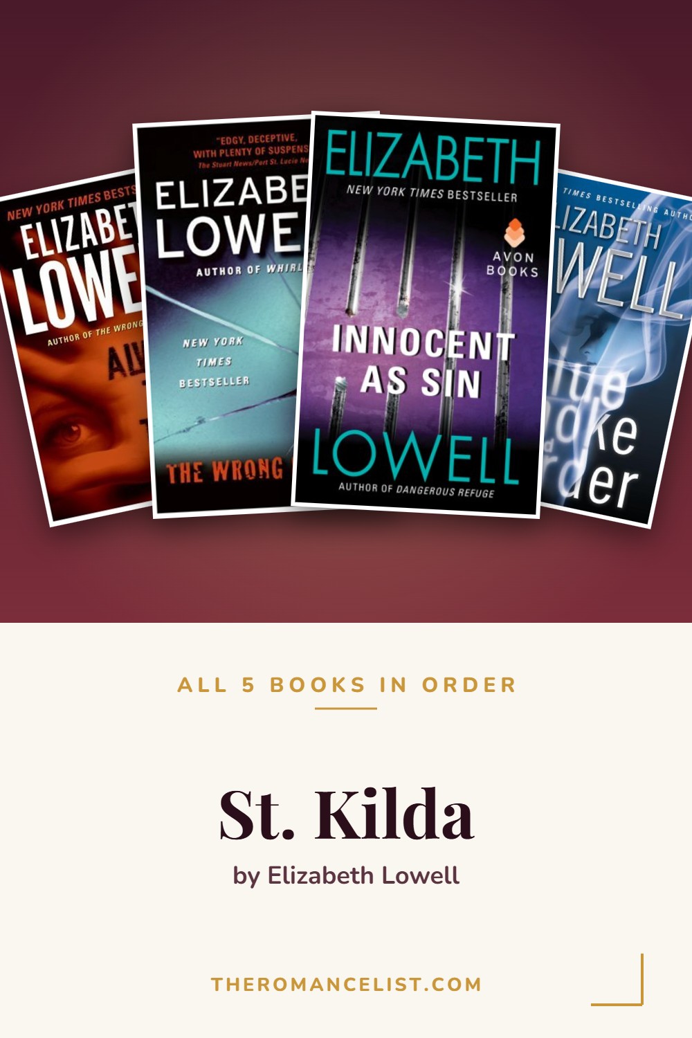 St. Kilda by Elizabeth Lowell — books in order