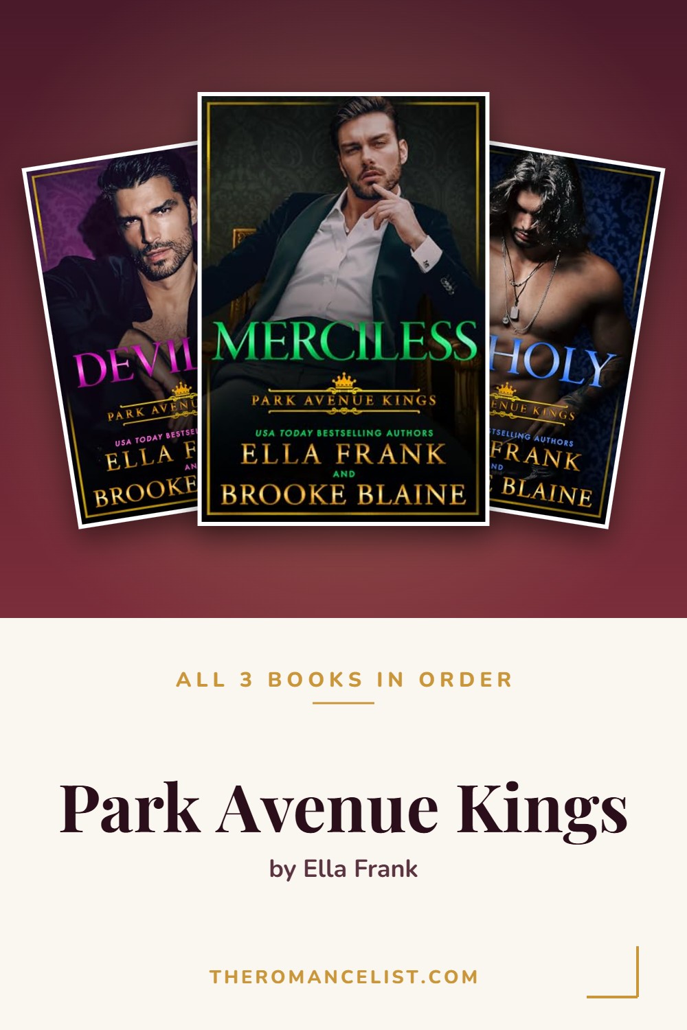 Park Avenue Kings by Ella Frank — books in order