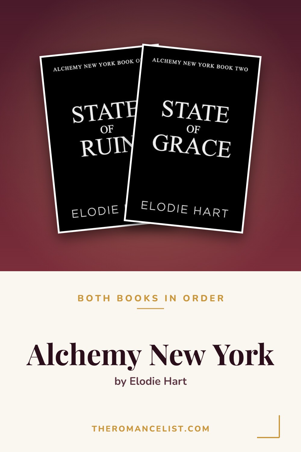 Alchemy New York by Elodie Hart — books in order