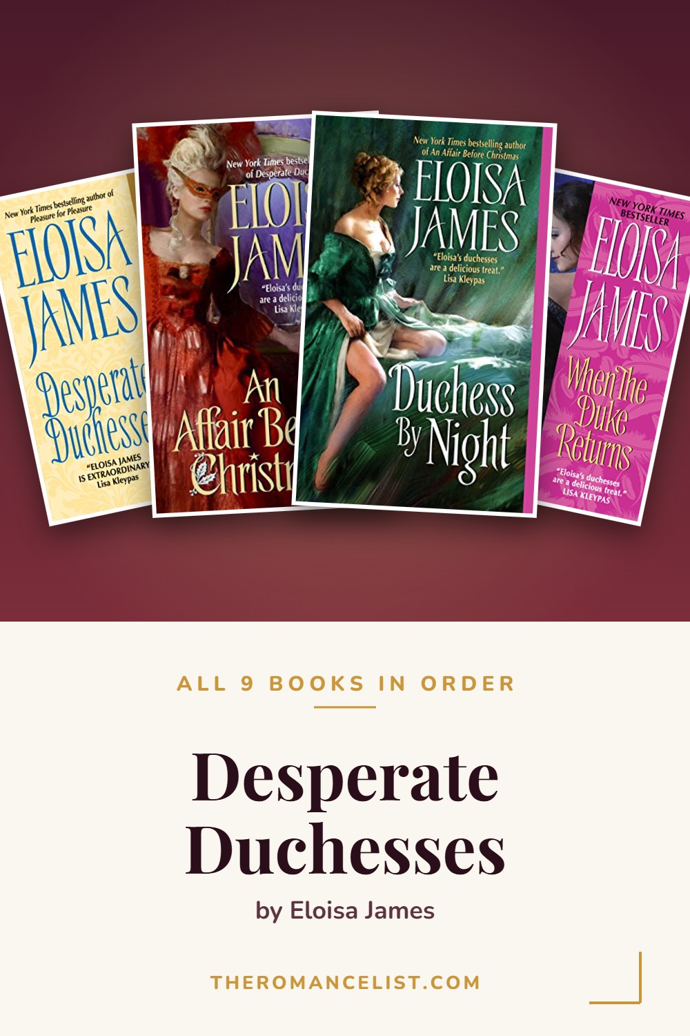 Desperate Duchesses by Eloisa James — books in order