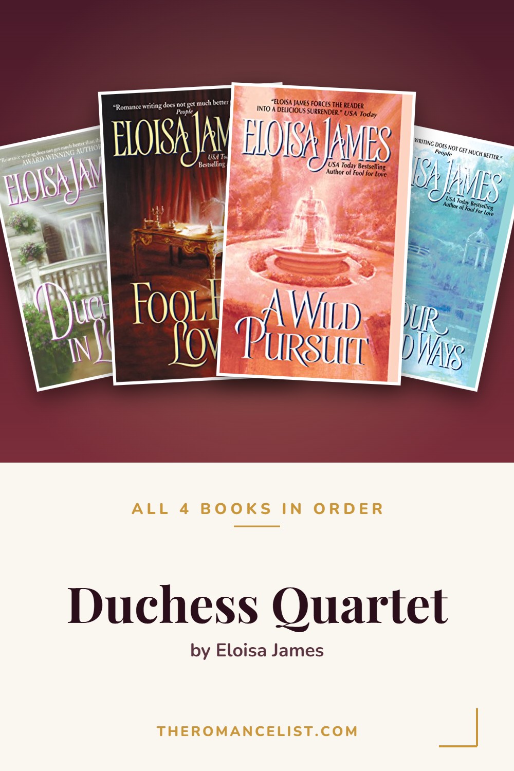 Duchess Quartet by Eloisa James — books in order