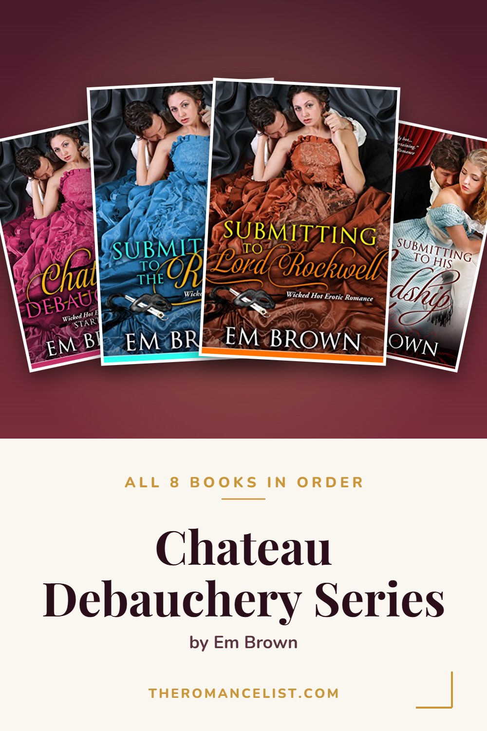 Chateau Debauchery Series by Em Brown — books in order