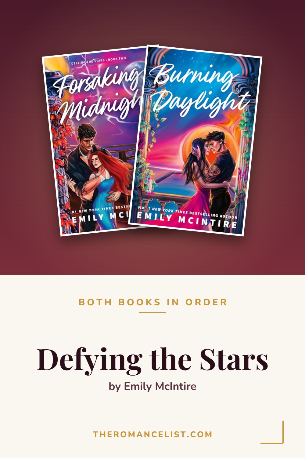 Defying the Stars by Emily McIntire — books in order