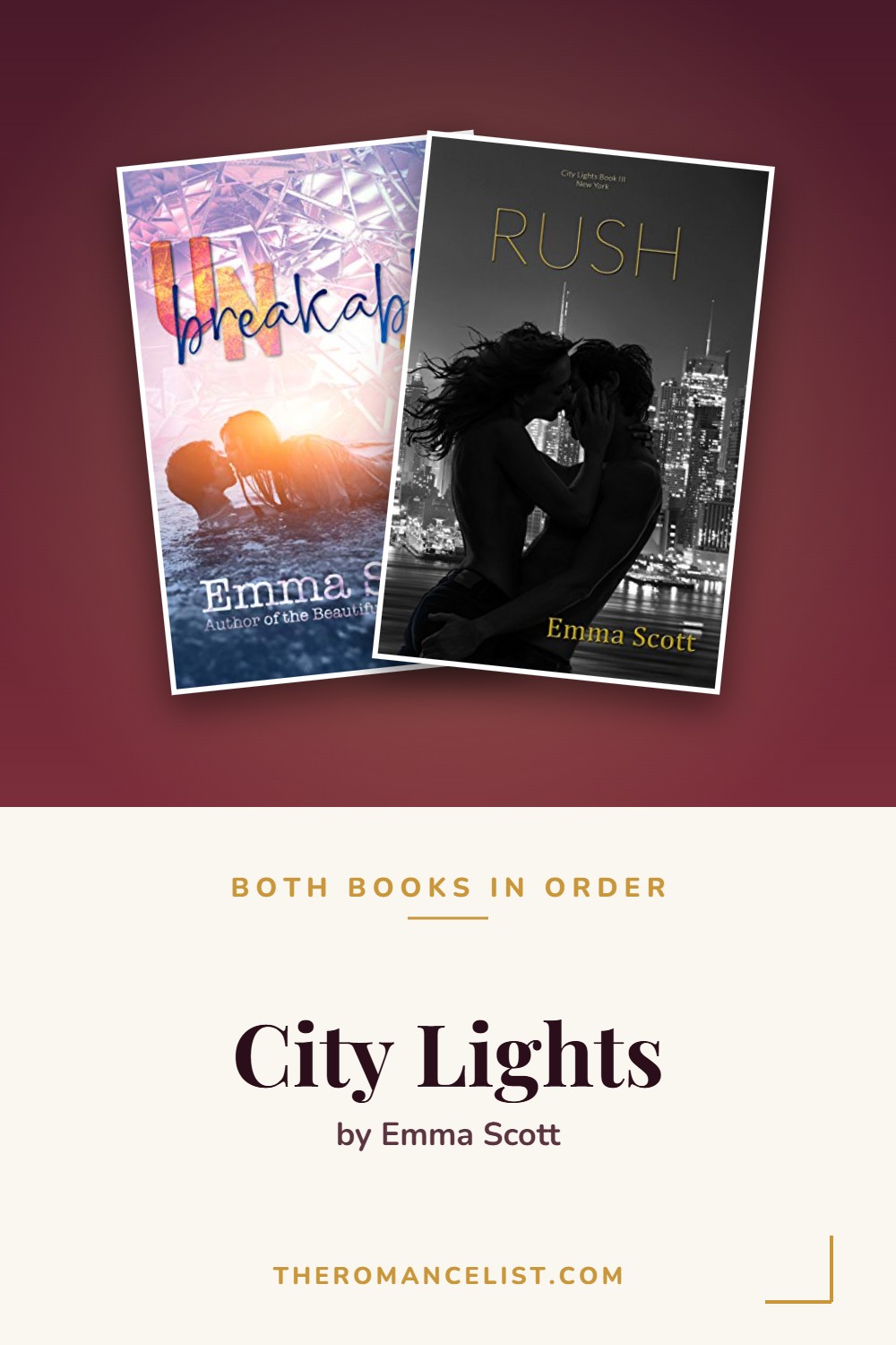 City Lights by Emma Scott — books in order