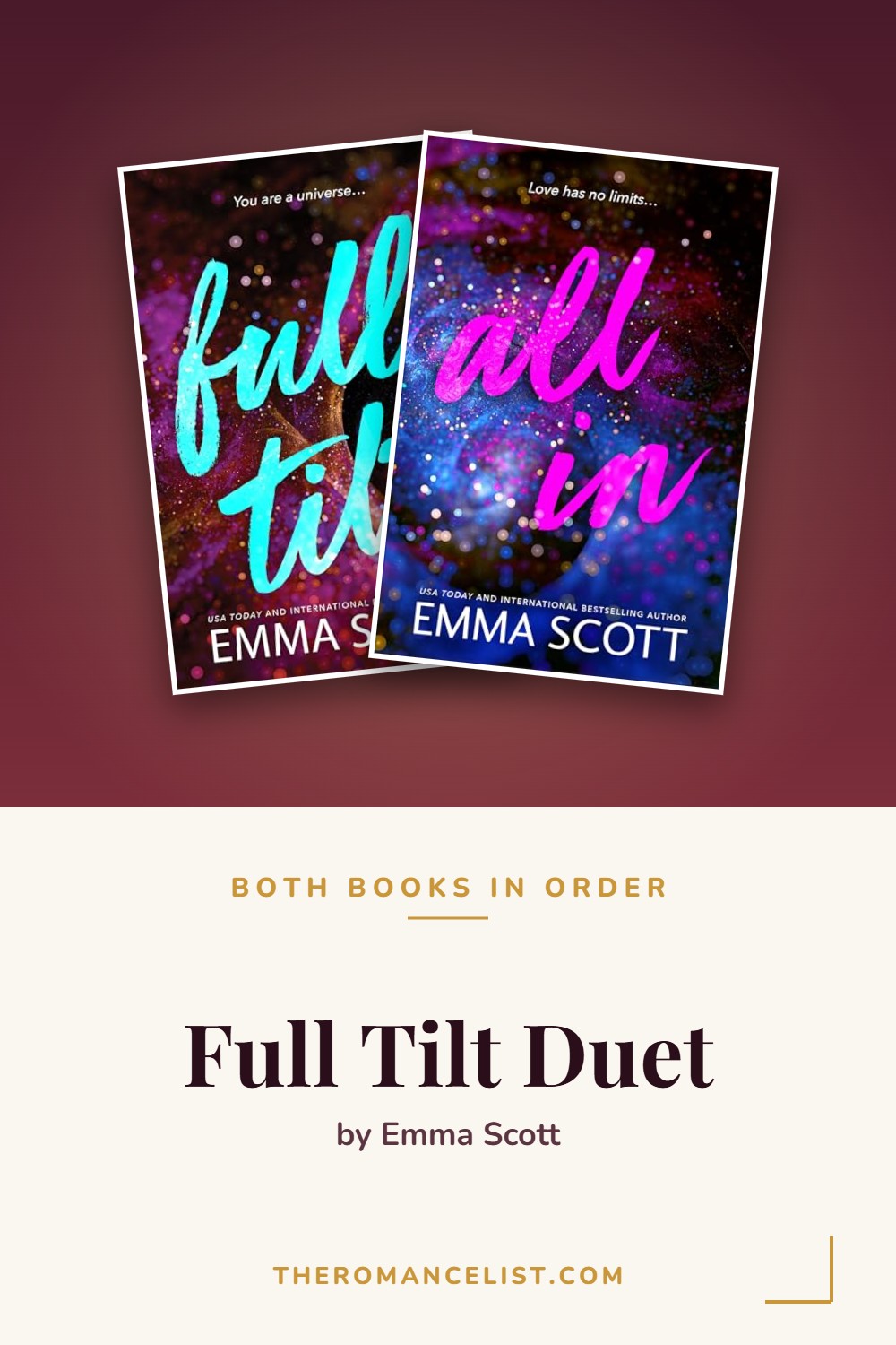 Full Tilt Duet by Emma Scott — books in order