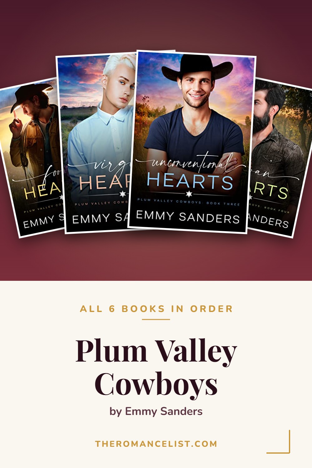 Plum Valley Cowboys by Emmy Sanders — books in order