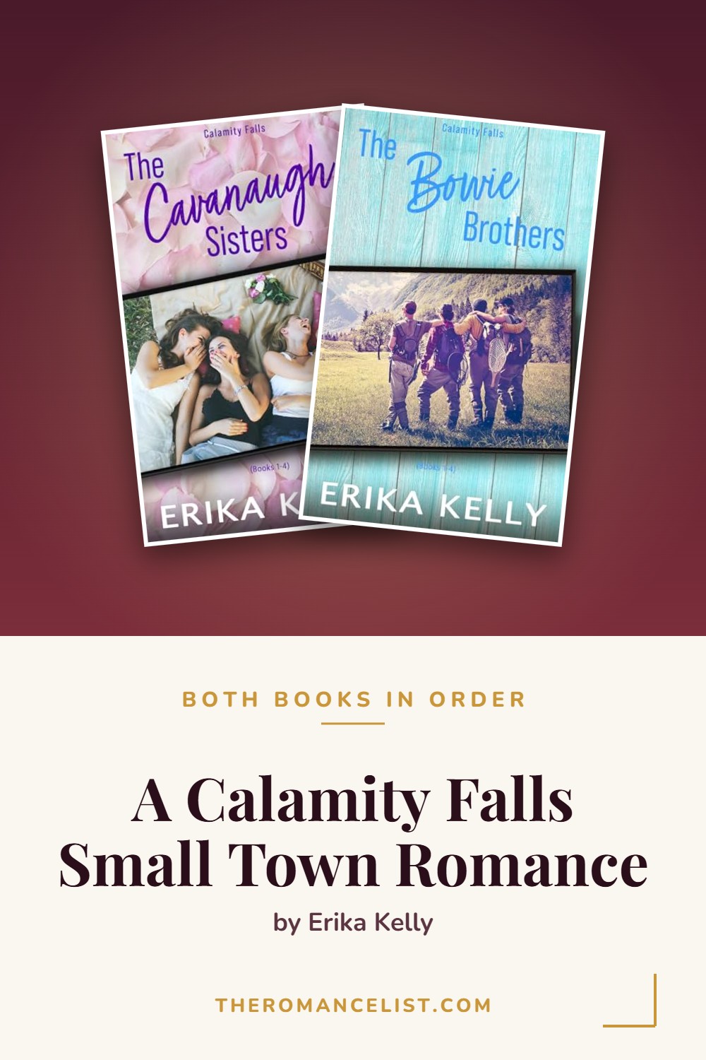 A Calamity Falls Small Town Romance by Erika Kelly — books in order