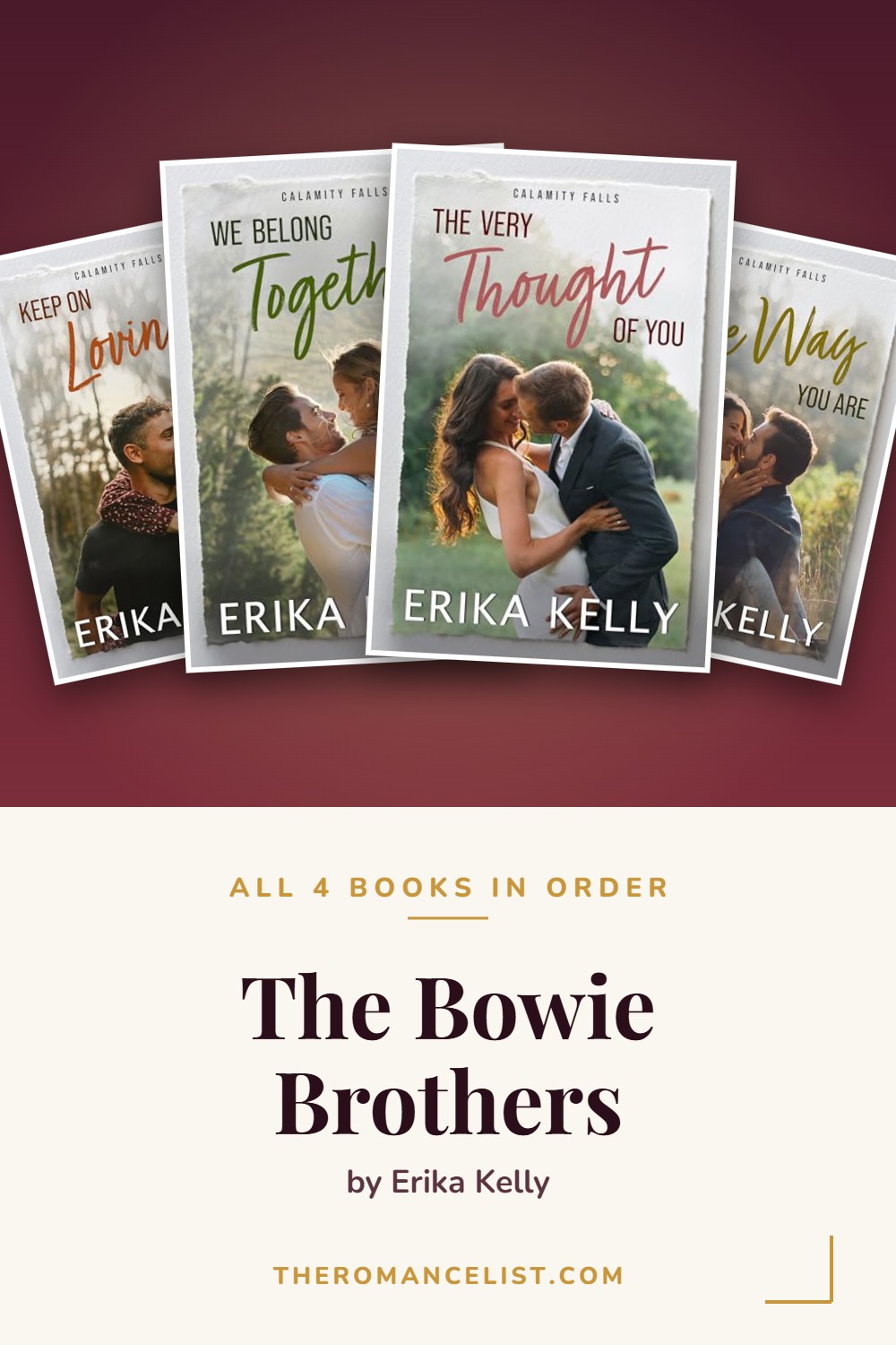 The Bowie Brothers by Erika Kelly — books in order