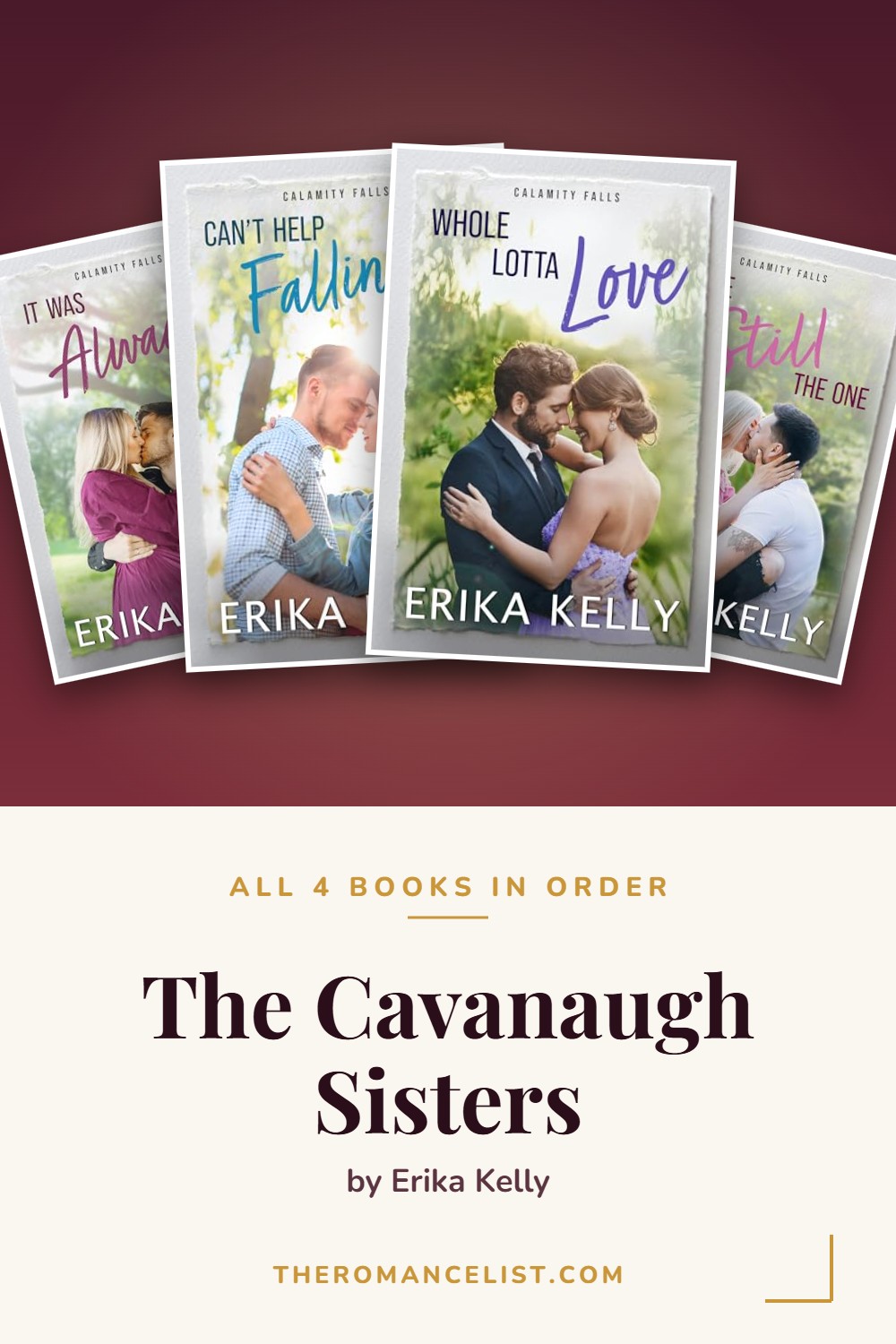 The Cavanaugh Sisters by Erika Kelly — books in order