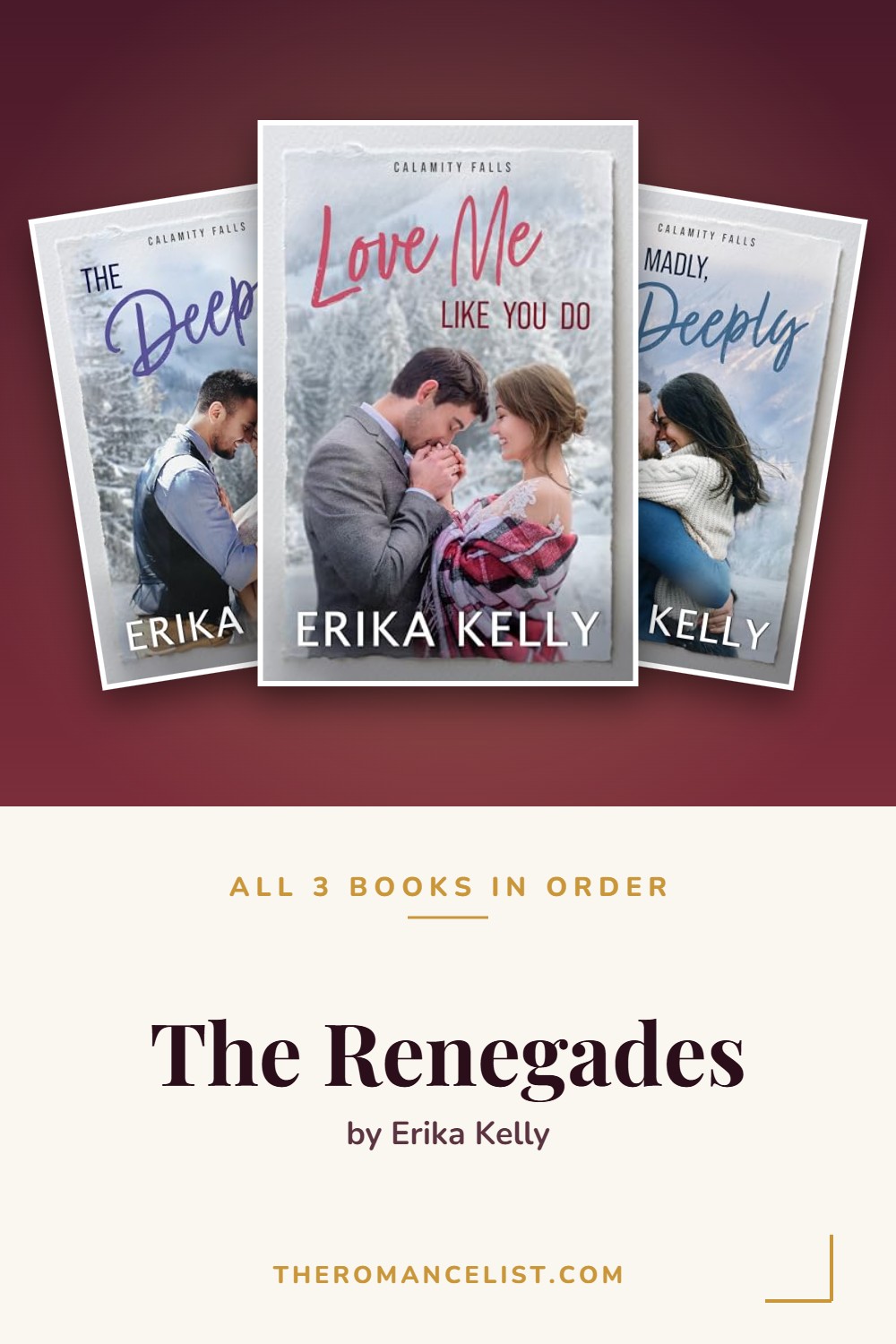 The Renegades by Erika Kelly — books in order