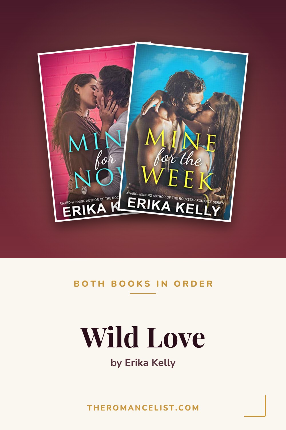 Wild Love by Erika Kelly — books in order