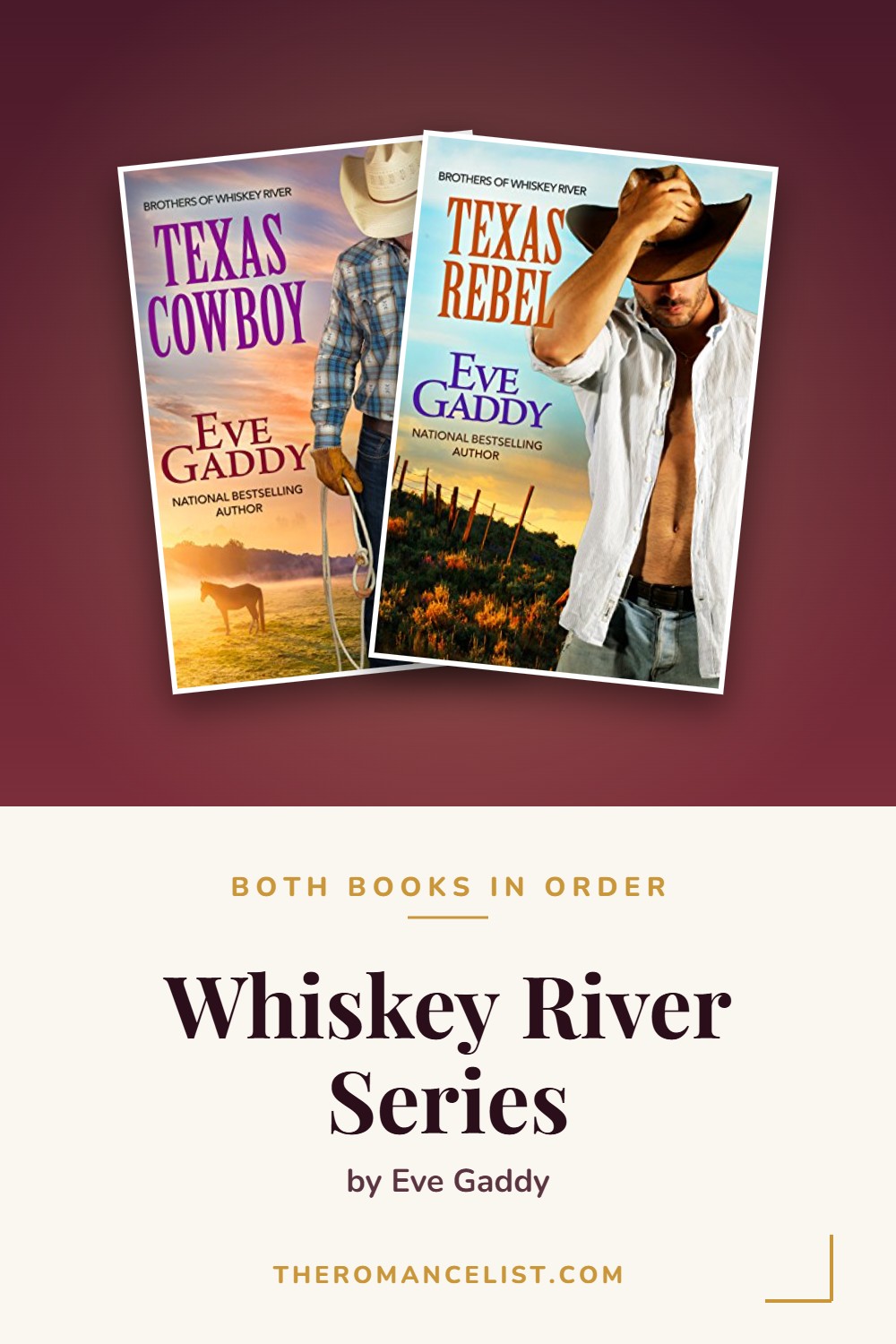 Whiskey River Series by Eve Gaddy — books in order