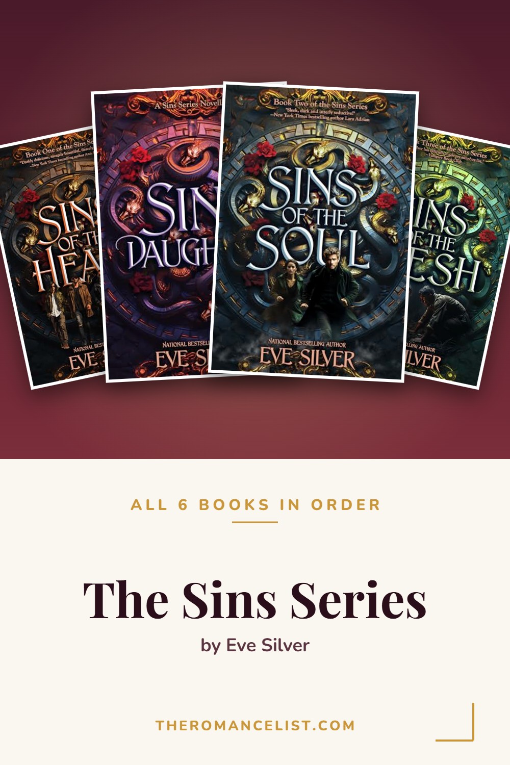 The Sins Series by Eve Silver — books in order